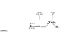 Výfukový systém BOSAL SYS17882