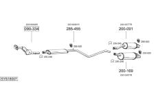Výfukový systém BOSAL SYS18007