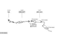 Výfukový systém BOSAL SYS18303