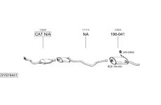 Výfukový systém BOSAL SYS18441