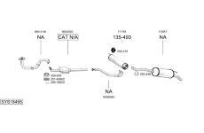 Výfukový systém BOSAL SYS18495