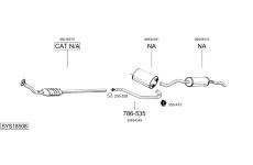 Výfukový systém BOSAL SYS18508
