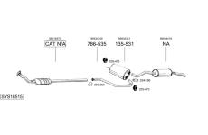 Výfukový systém BOSAL SYS18515