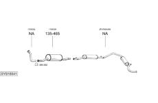 Výfukový systém BOSAL SYS18541