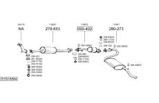 Výfukový systém BOSAL SYS18564