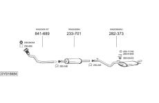 Výfukový systém BOSAL SYS18684