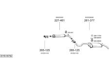 Výfukový systém BOSAL SYS18792