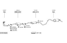 Výfukový systém BOSAL SYS19020