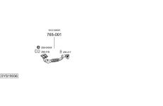 Výfukový systém BOSAL SYS19056