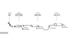 Výfukový systém BOSAL SYS19136