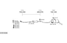 Výfukový systém BOSAL SYS19338