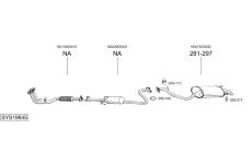 Výfukový systém BOSAL SYS19845