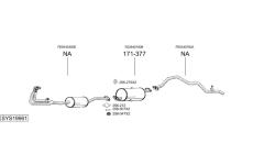 Výfukový systém BOSAL SYS19961