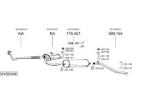 Výfukový systém BOSAL SYS20350