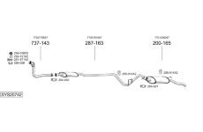 Výfukový systém BOSAL SYS20742