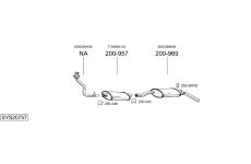 Výfukový systém BOSAL SYS20757