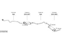 Výfukový systém BOSAL SYS20784