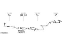 Výfukový systém BOSAL SYS20892