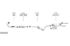 Výfukový systém BOSAL SYS21054