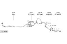 Výfukový systém BOSAL SYS21100