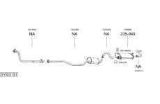 Výfukový systém BOSAL SYS21181
