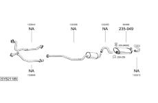 Výfukový systém BOSAL SYS21189