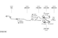 Výfukový systém BOSAL SYS21194