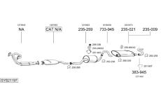 Výfukový systém BOSAL SYS21197