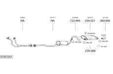 Výfukový systém BOSAL SYS21201