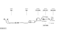 Výfukový systém BOSAL SYS21211