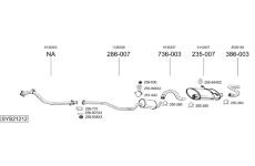 Výfukový systém BOSAL SYS21212