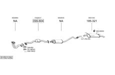 Výfukový systém BOSAL SYS21252