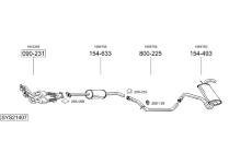 Výfukový systém BOSAL SYS21407