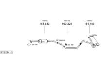Výfukový systém BOSAL SYS21410