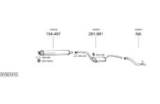 Výfukový systém BOSAL SYS21415