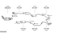 Výfukový systém BOSAL SYS21424