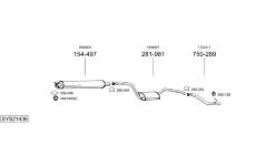 Výfukový systém BOSAL SYS21436