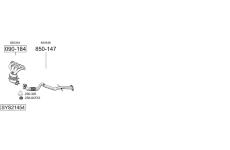 Výfukový systém BOSAL SYS21454