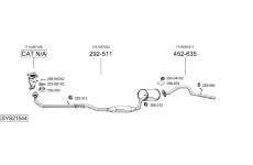Výfukový systém BOSAL SYS21544
