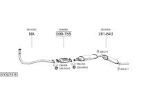 Výfukový systém BOSAL SYS21670