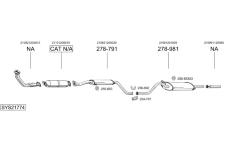 Výfukový systém BOSAL SYS21774