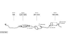 Výfukový systém BOSAL SYS21861