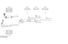 Výfukový systém BOSAL SYS22006