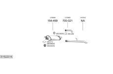 Výfukový systém BOSAL SYS22016