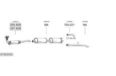 Výfukový systém BOSAL SYS22033