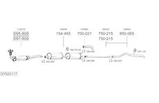 Výfukový systém BOSAL SYS22117