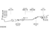 Výfukový systém BOSAL SYS22166