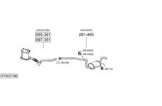Výfukový systém BOSAL SYS22186