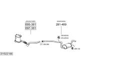 Výfukový systém BOSAL SYS22188
