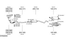 Výfukový systém BOSAL SYS22233